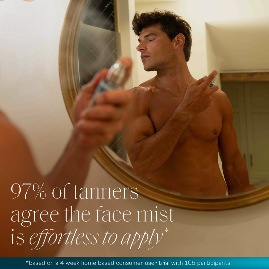 97% of tanners agree the face mist is effortless to apply